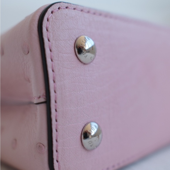 Louis Vuitton Pink Mini Capucine - Picture 12 of 15